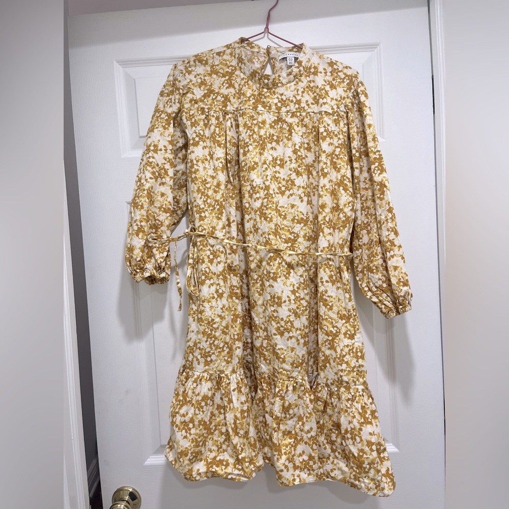 Top shop floral mini dress, worn once,